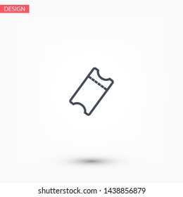 ticket Vector icon . Lorem Ipsum Illustration design