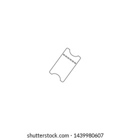 ticket Vector icon . Lorem Ipsum Illustration design