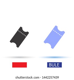 ticket Vector icon . Lorem Ipsum Illustration design