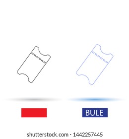 ticket Vector icon . Lorem Ipsum Illustration design