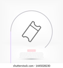ticket Vector icon . Lorem Ipsum Illustration design