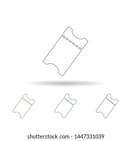 ticket Vector icon . Lorem Ipsum Illustration design