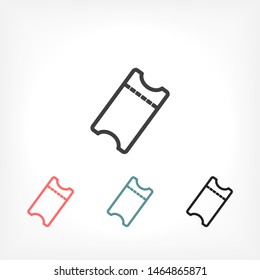 ticket Vector icon . Lorem Ipsum Illustration design