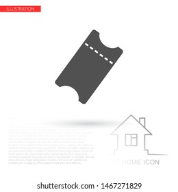 ticket Vector icon . Lorem Ipsum Illustration design