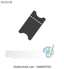 ticket Vector icon . Lorem Ipsum Illustration design