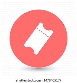 ticket Vector icon . Lorem Ipsum Illustration design