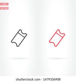ticket Vector icon . Lorem Ipsum Illustration design