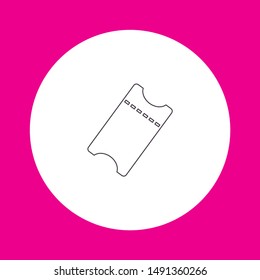 ticket Vector icon . Lorem Ipsum Illustration design