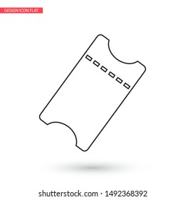 ticket Vector icon . Lorem Ipsum Illustration design