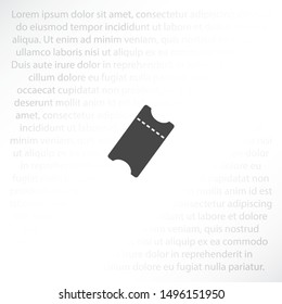 ticket Vector icon . Lorem Ipsum Illustration design