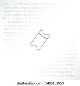 ticket Vector icon . Lorem Ipsum Illustration design