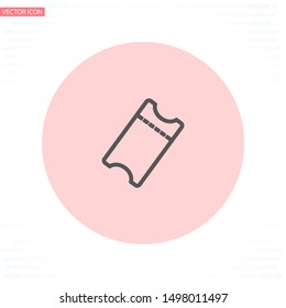 ticket Vector icon . Lorem Ipsum Illustration design
