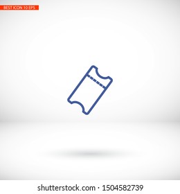 ticket Vector icon . Lorem Ipsum Illustration design