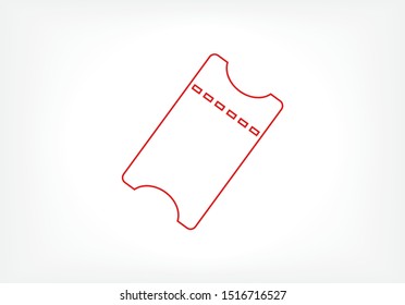ticket Vector icon . Lorem Ipsum Illustration design
