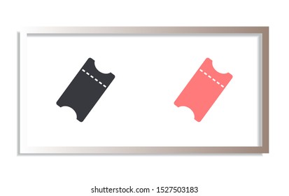ticket Vector icon . Lorem Ipsum Illustration design