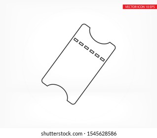 ticket Vector icon . Lorem Ipsum Illustration design