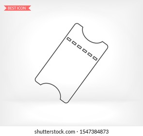 ticket Vector icon . Lorem Ipsum Illustration design