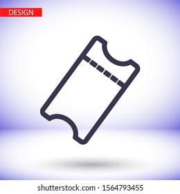ticket Vector icon . Lorem Ipsum Illustration design