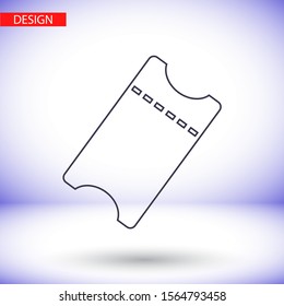 ticket Vector icon . Lorem Ipsum Illustration design