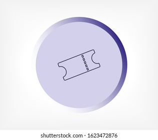 Ticket vector icon , lorem ipsum Flat design