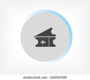 Ticket vector icon , lorem ipsum Flat design