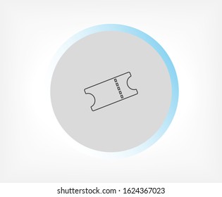 Ticket vector icon , lorem ipsum Flat design