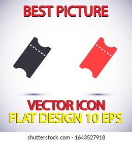 ticket Vector icon . Lorem Ipsum Illustration design