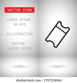 ticket Vector icon . Lorem Ipsum Illustration design
