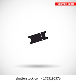 Ticket vector icon , lorem ipsum Flat design