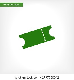 Icono de vector de boletos, lorem ipsum Diseño plano