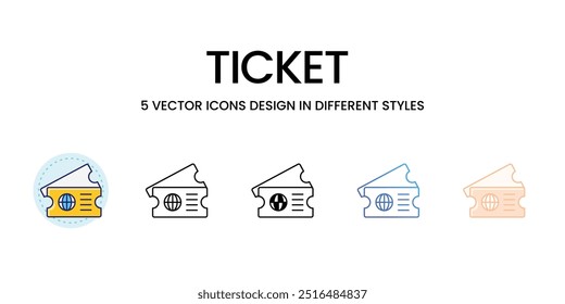 Ticket vector icon ready to use vector illustration