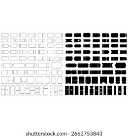 Ticket vector icon set. Card illustration sign collection. Seat symbol. Coupon logo. Subscription web icon. ducket design for web.