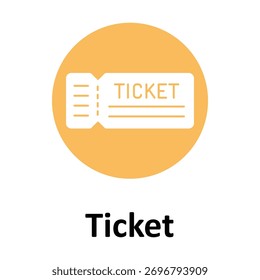 Ticket Vector icon which can easily modify or edit
