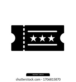 Ticket Vector Illustration Logo Template