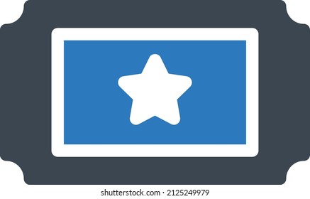 ticket Vector illustration on a transparent background. Premium quality symbols. Glyphs  vector icon for concept and graphic design.