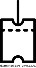 ticket  Vector illustration on a transparent background. Premium quality symmbols. Thin line vector icons for concept and graphic design.