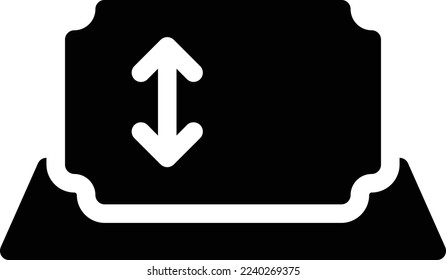 ilustración de ticket Vector en un fondo transparente. Símbolos de calidad superior. Iconos vectoriales de glifos para diseño de conceptos y gráficos. 
