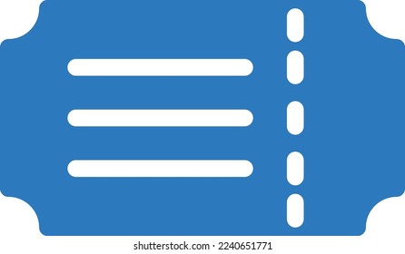 ticket  Vector illustration on a transparent background. Premium quality symmbols. Glyphs vector icons for concept and graphic design. 
