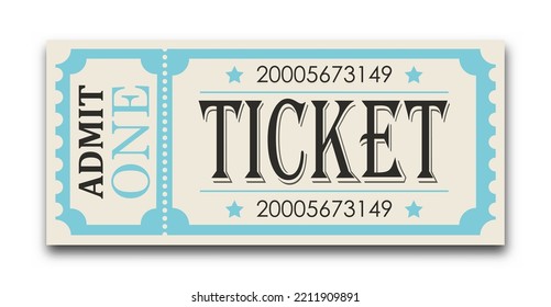 Ticket Vector Illustration Websites Applications Cinemas Stock Vector ...