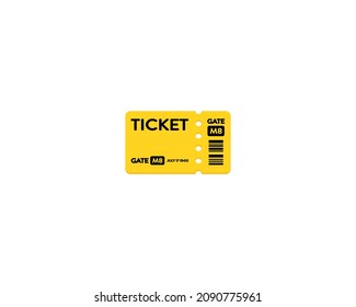 Icono aislado del vector de tickets. Ilustración de Emoji. Emotismo vectorial de tickets