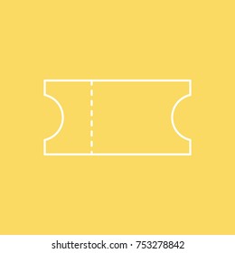 Ticket vector line icon. eps-10