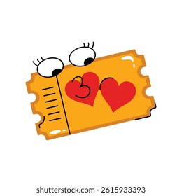 Ticket vector Sticker. Eps 10 file