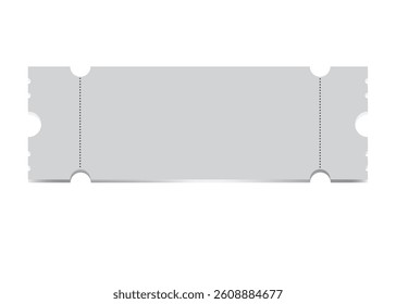 ticket vector template theater, cinema . Coupon, discount voucher mockup