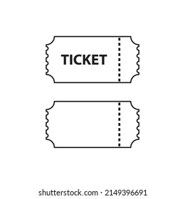 ticket vector for website symbol icon