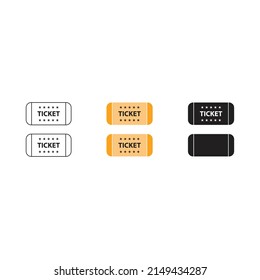 ticket vector for website symbol icon