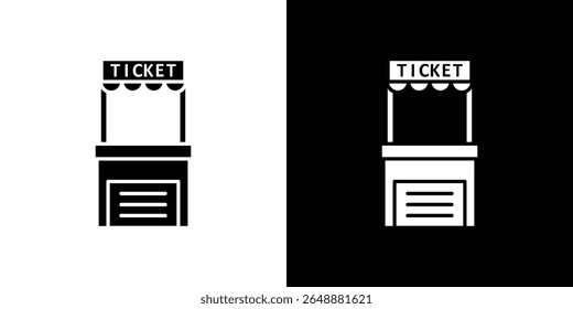 Ícone da janela Tíquete de um vetor de estilo plano