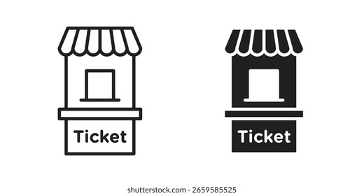 Ícone da janela de tíquete para mídia social, aplicativo e design da Web. Ilustração vetorial.
