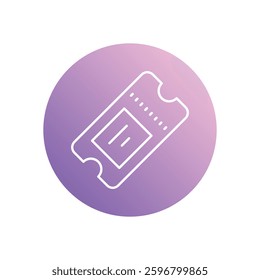 Ticketing System icon vector stock illustration