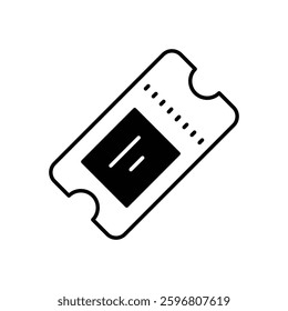 Ticketing System icon vector stock illustration