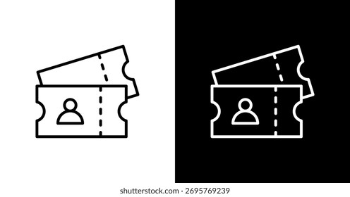 Design weißer Ticketsymbole